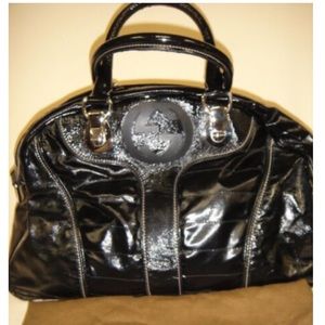 Gucci Bowler Black Patent Bag